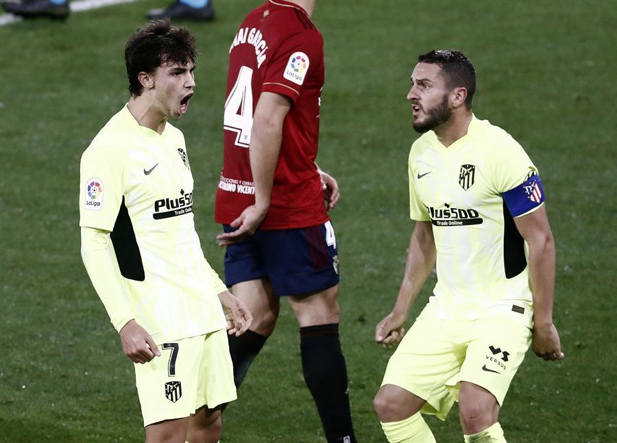 Joao Félix y Koke celebran un gol. EFE Joao Félix y Koke celebran un gol. EFE