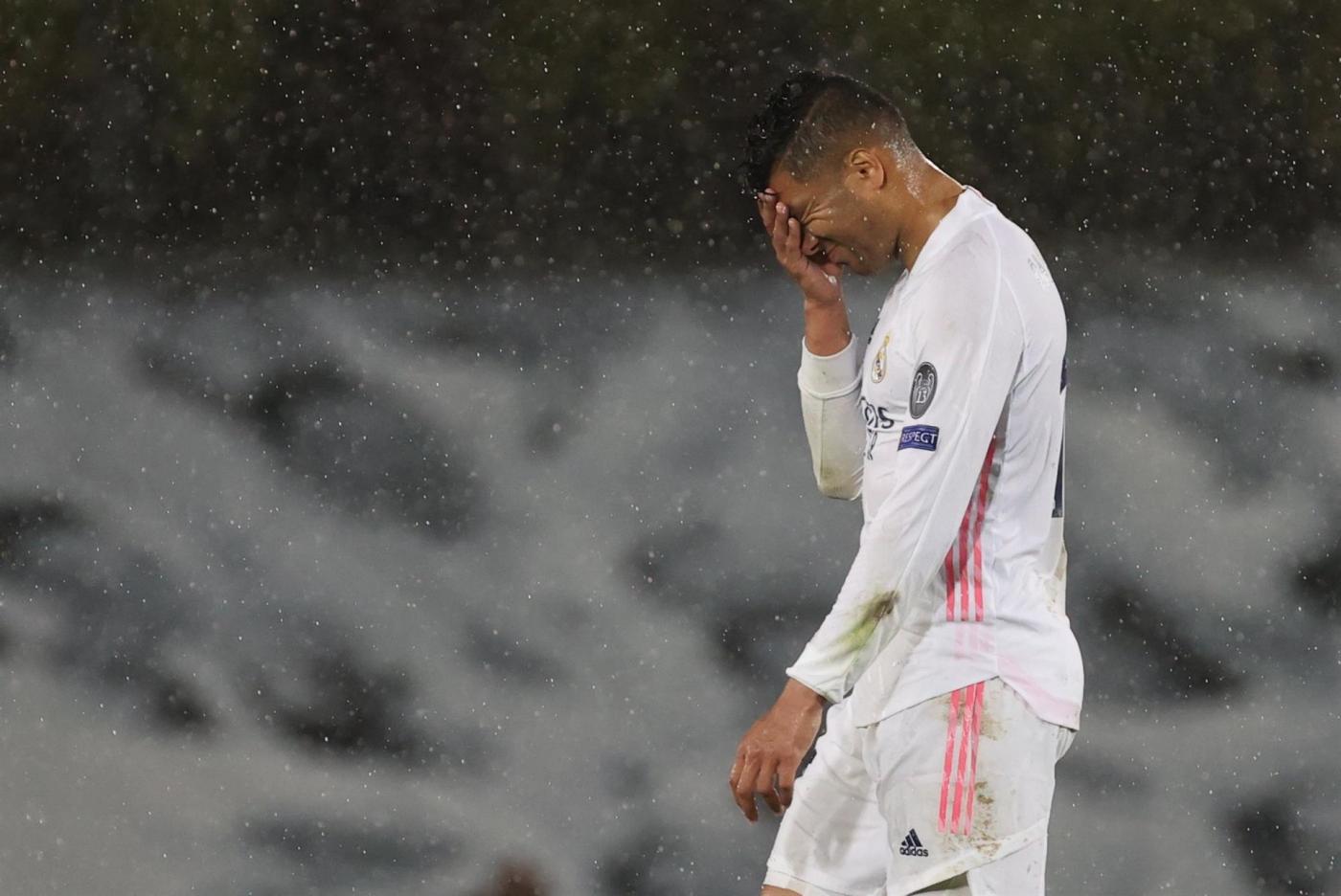 Casemiro, cabizbajo. EFE Casemiro, cabizbajo. EFE