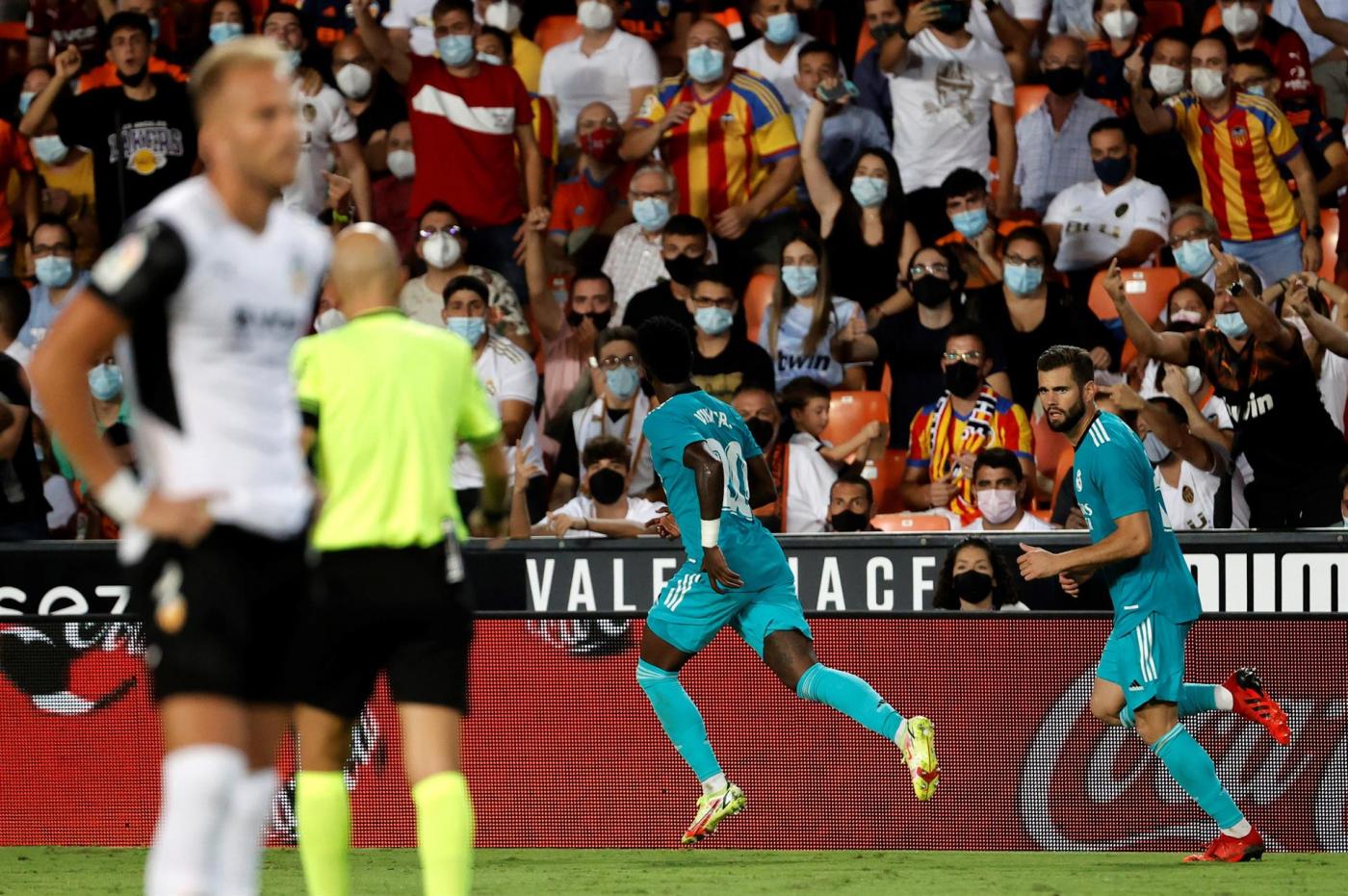 Vinicius celebra el gol. EFE Vinicius celebra el gol. EFE