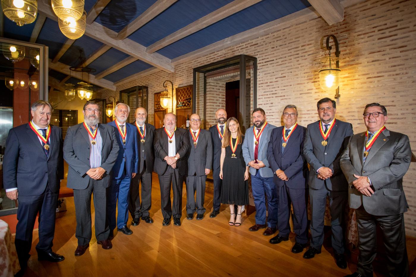 Francisco Martínez Vela, junto al resto de senadores nombrados.  Juan Peiró. 
