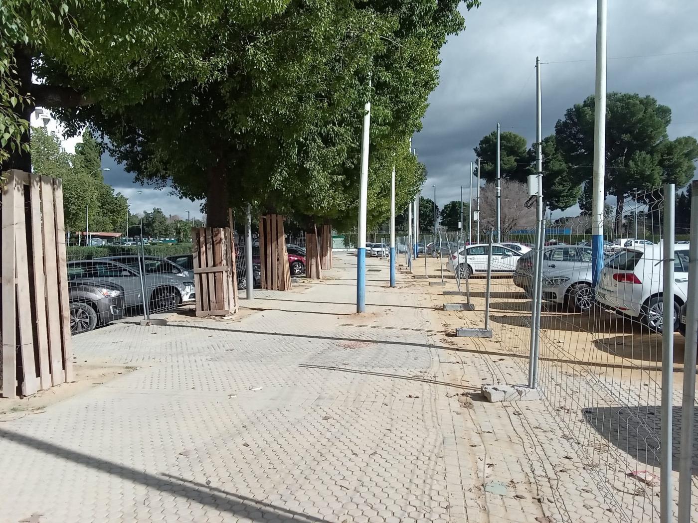 Obras en Presidente Adolfo Suárez. Ayto