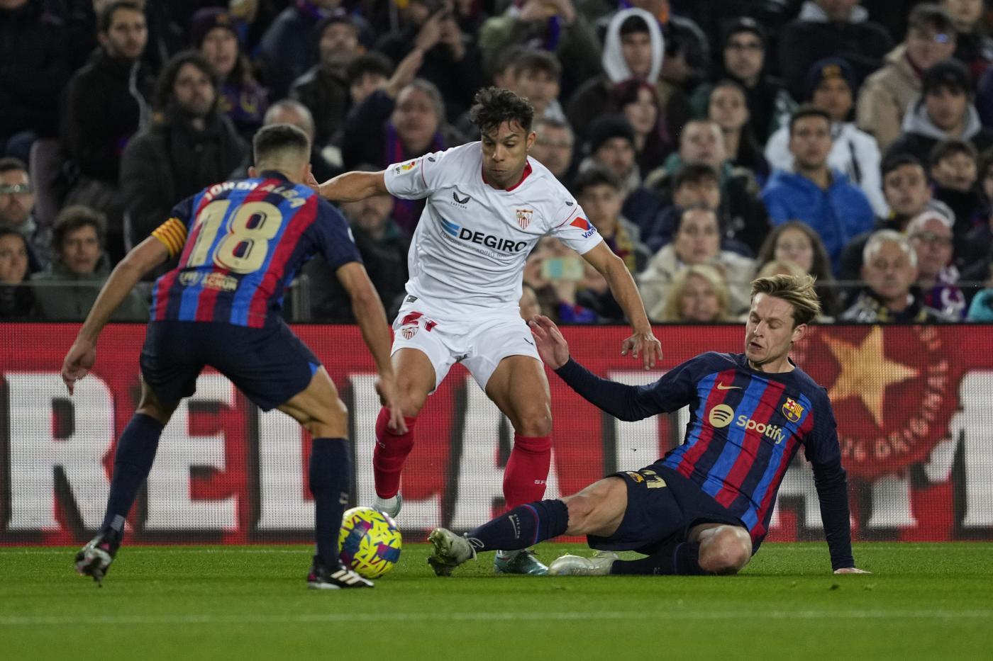 Imagen del Barcelona - Sevilla. efe