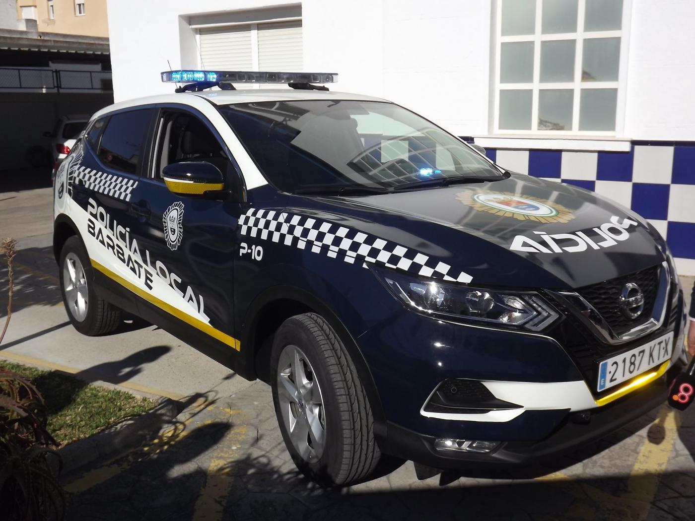 Vehículo de la Policía Local de Barbate. 