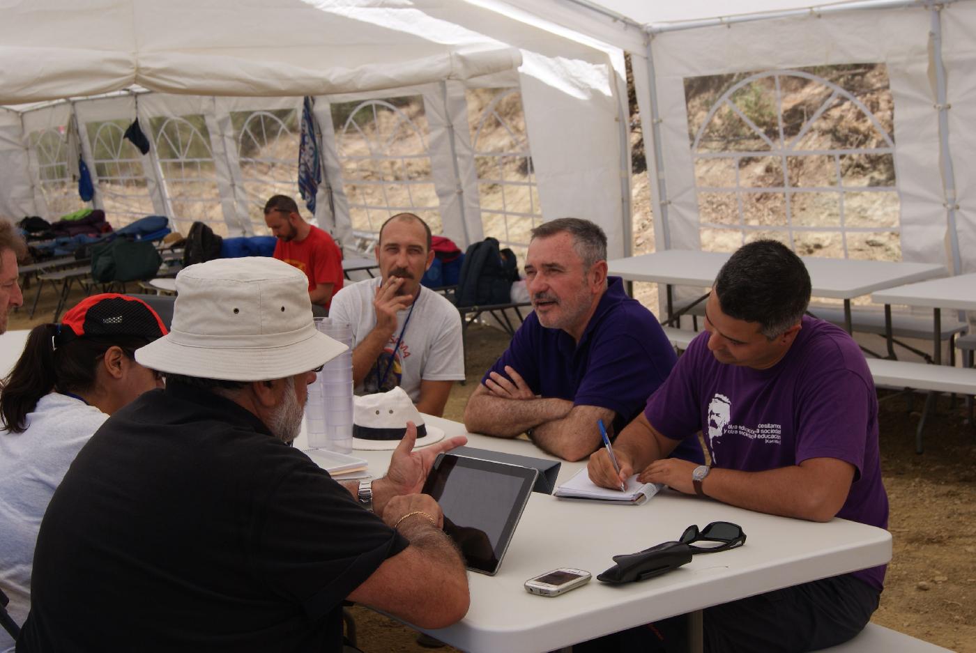 La visita a la zona de trabajo en El Marrufo 