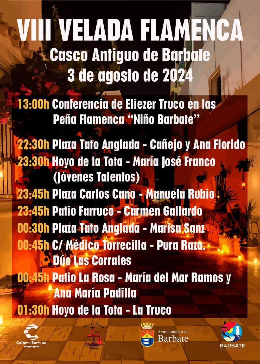 Cartel de la Velada Flamenca. 