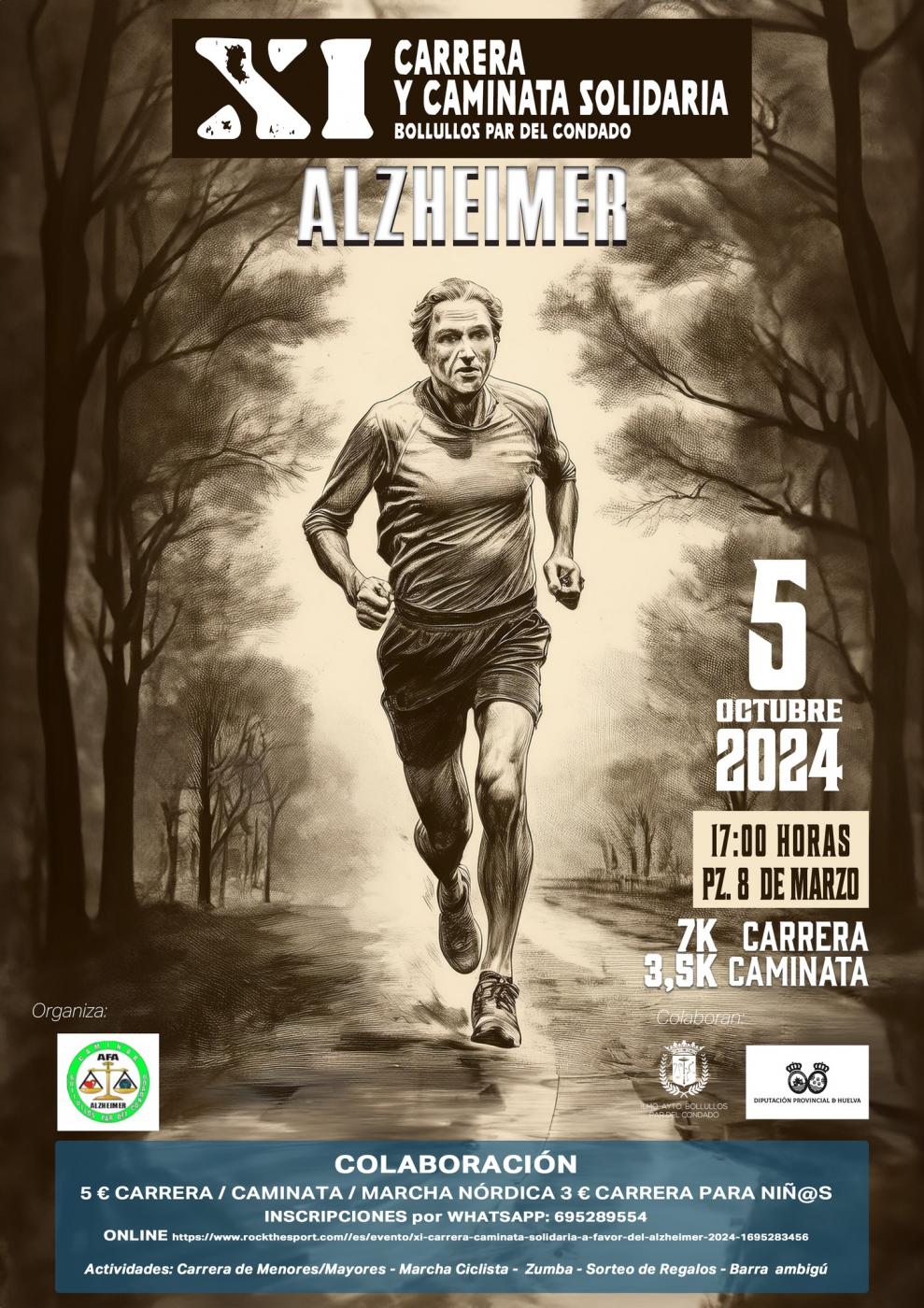 Carrera solidaria Alzheimer en Bollullos Par del Condado A.B.P.D.C.
