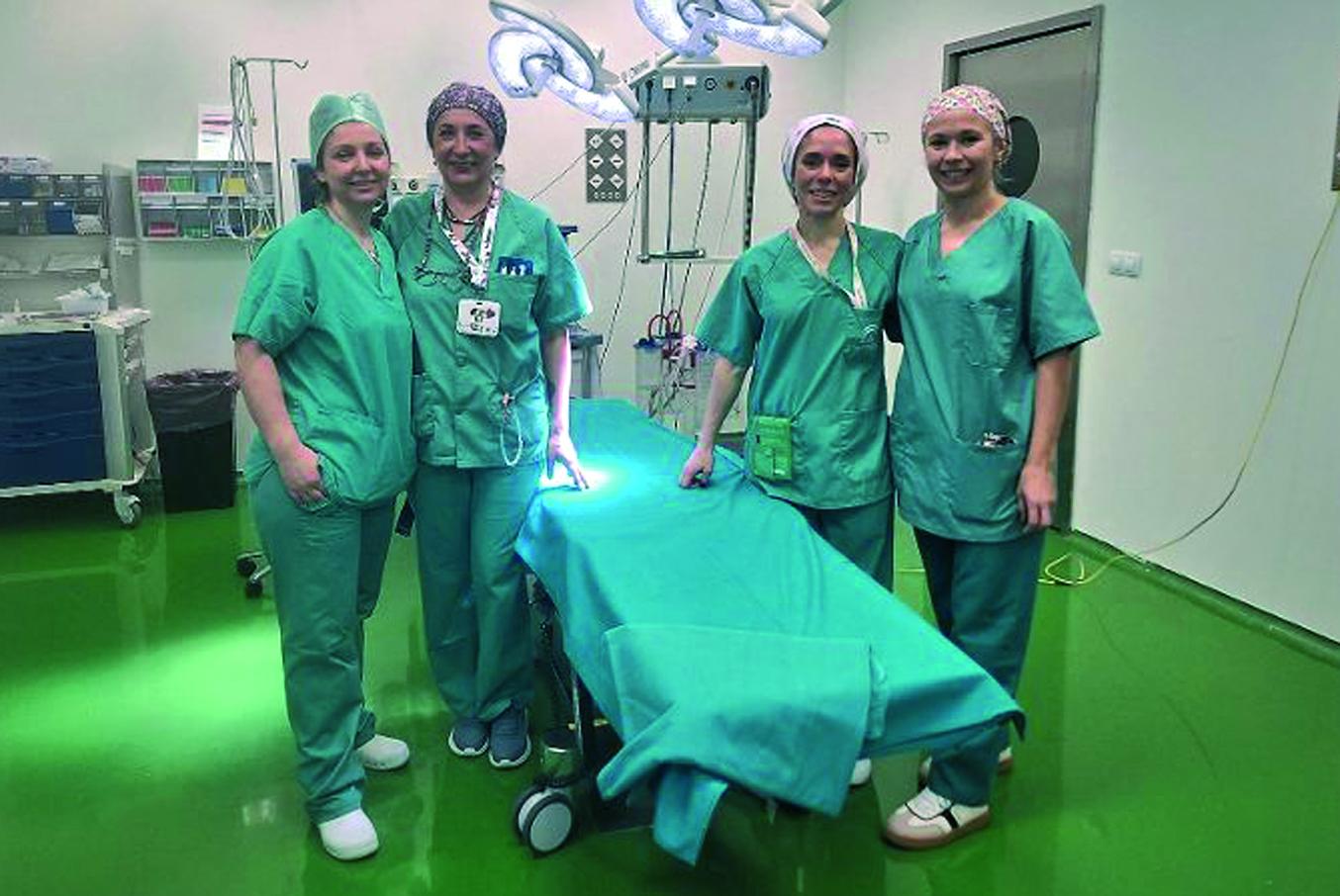 Profesionales del área quirúrgica del Hospital de Alta Resolución. - 