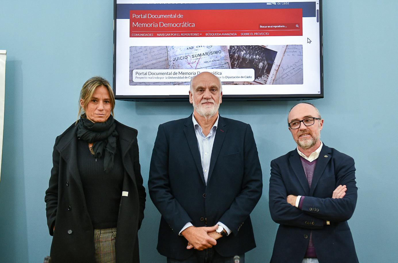 Javier Vidal, Gonzalo Sánchez y Maite Fernández-Mota.  - UCA