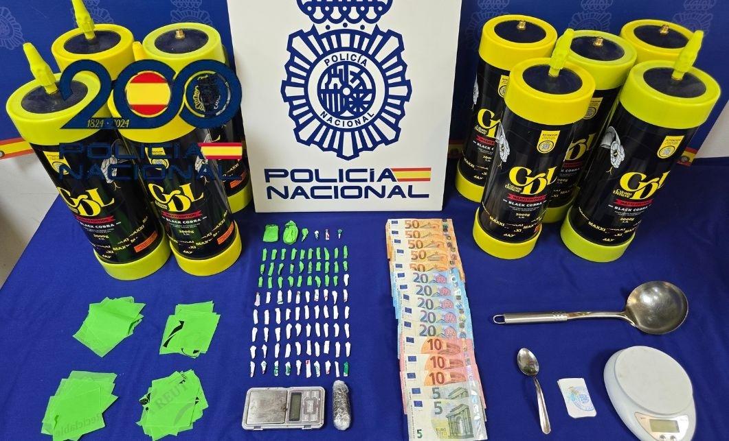 La Policía desarticula en Algeciras dos puntos de venta de cocaína en La Caridad