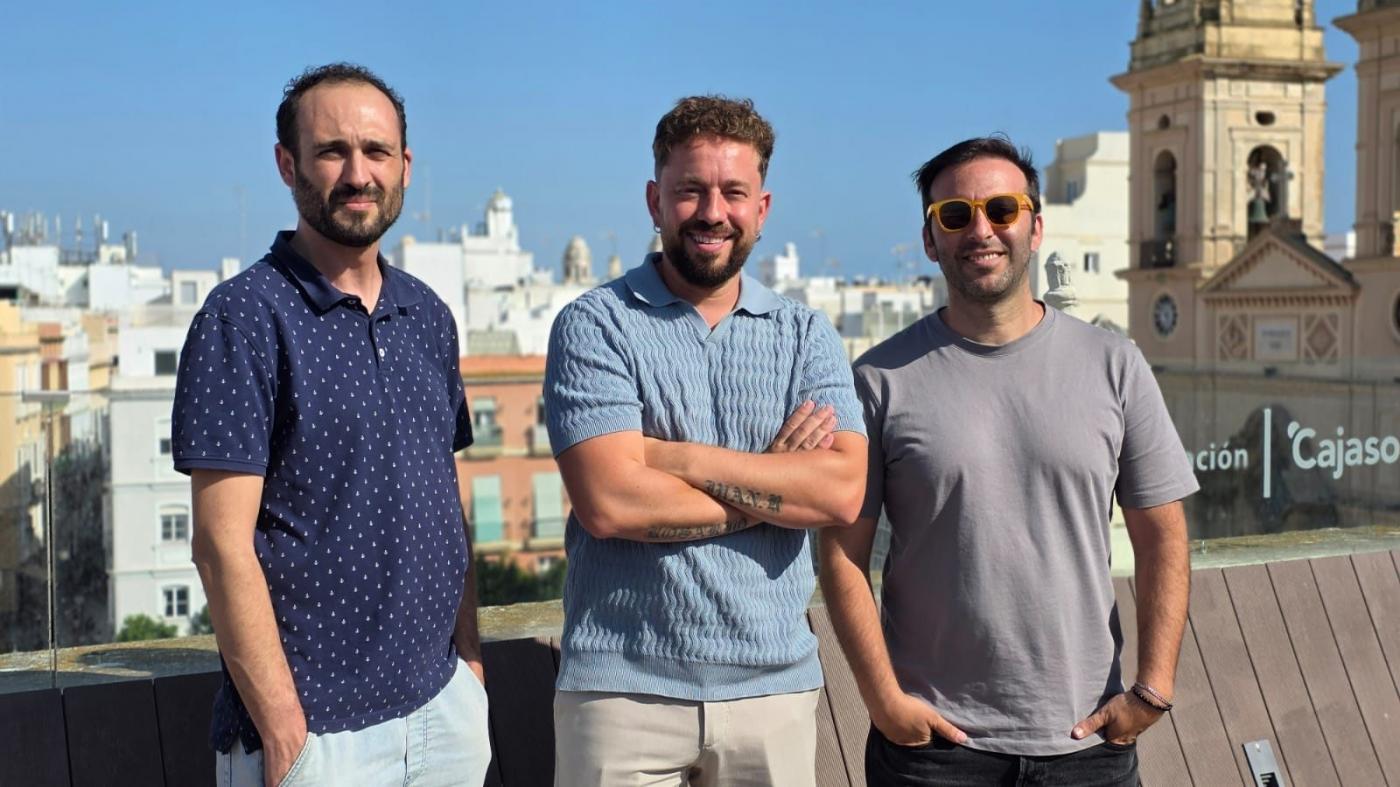El grupo 'Los Caños', en la terraza de la Fundación Cajasol. - María Palacios