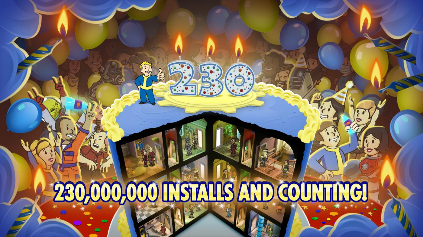 Fallout Shelter celebra 10 años en el Refugio con 230 millones de instalaciones