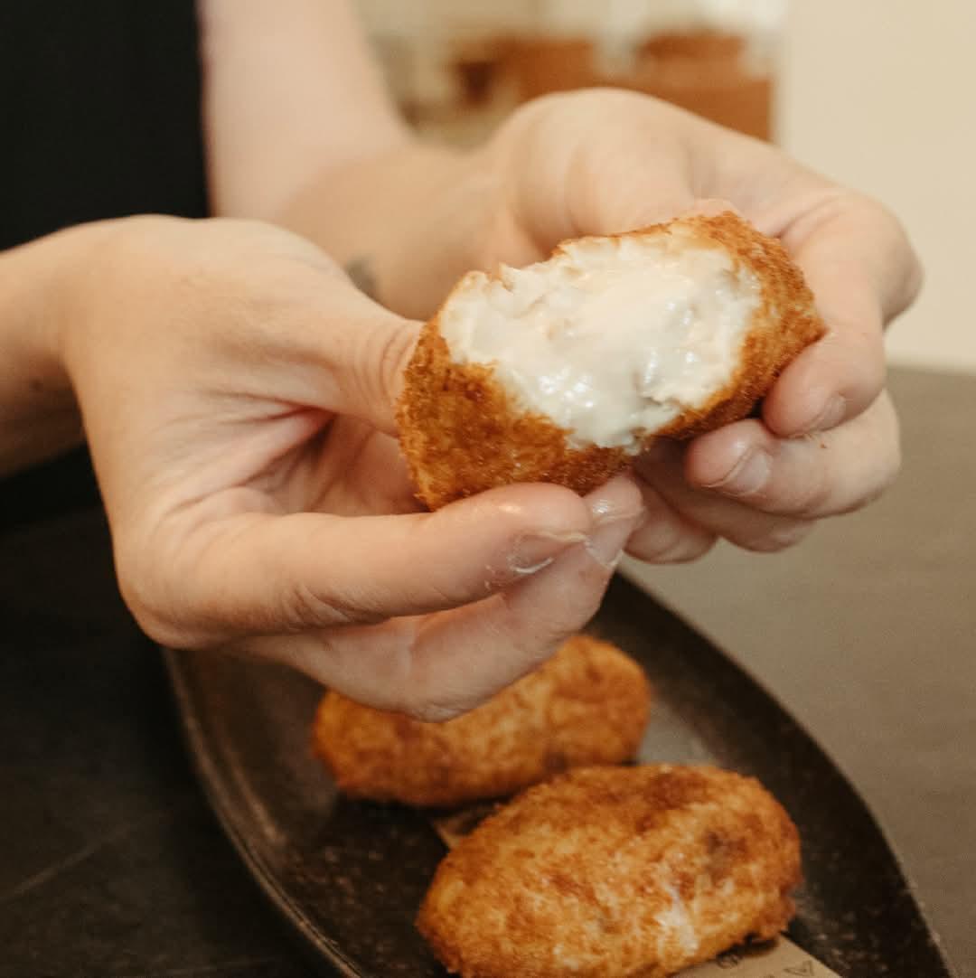 Las croquetas de jamón ibérico de bellota de Bina Bar
