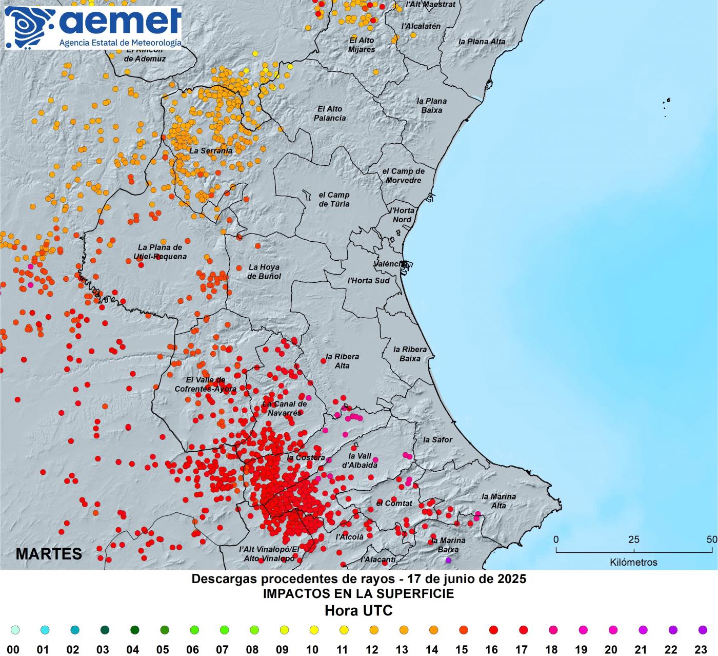 Rayos en la Comunitat Valenciana. - Europa Press.