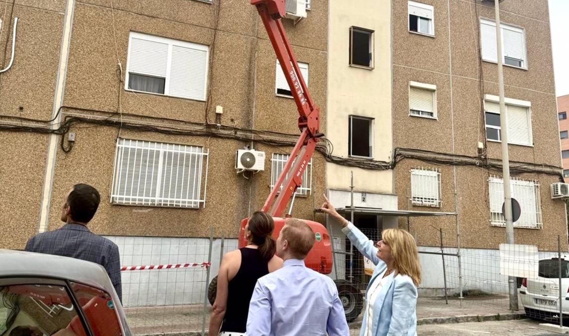 Continúan los trabajos para eliminar estructuras inestables en edificios de El Torrejón