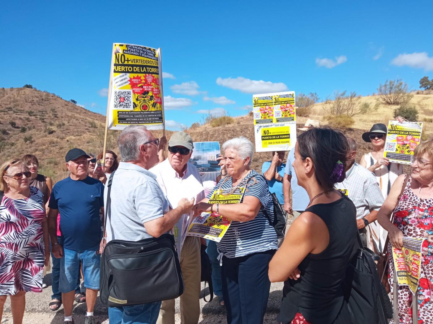 Protesta contra el vertedero (archivo). - VM