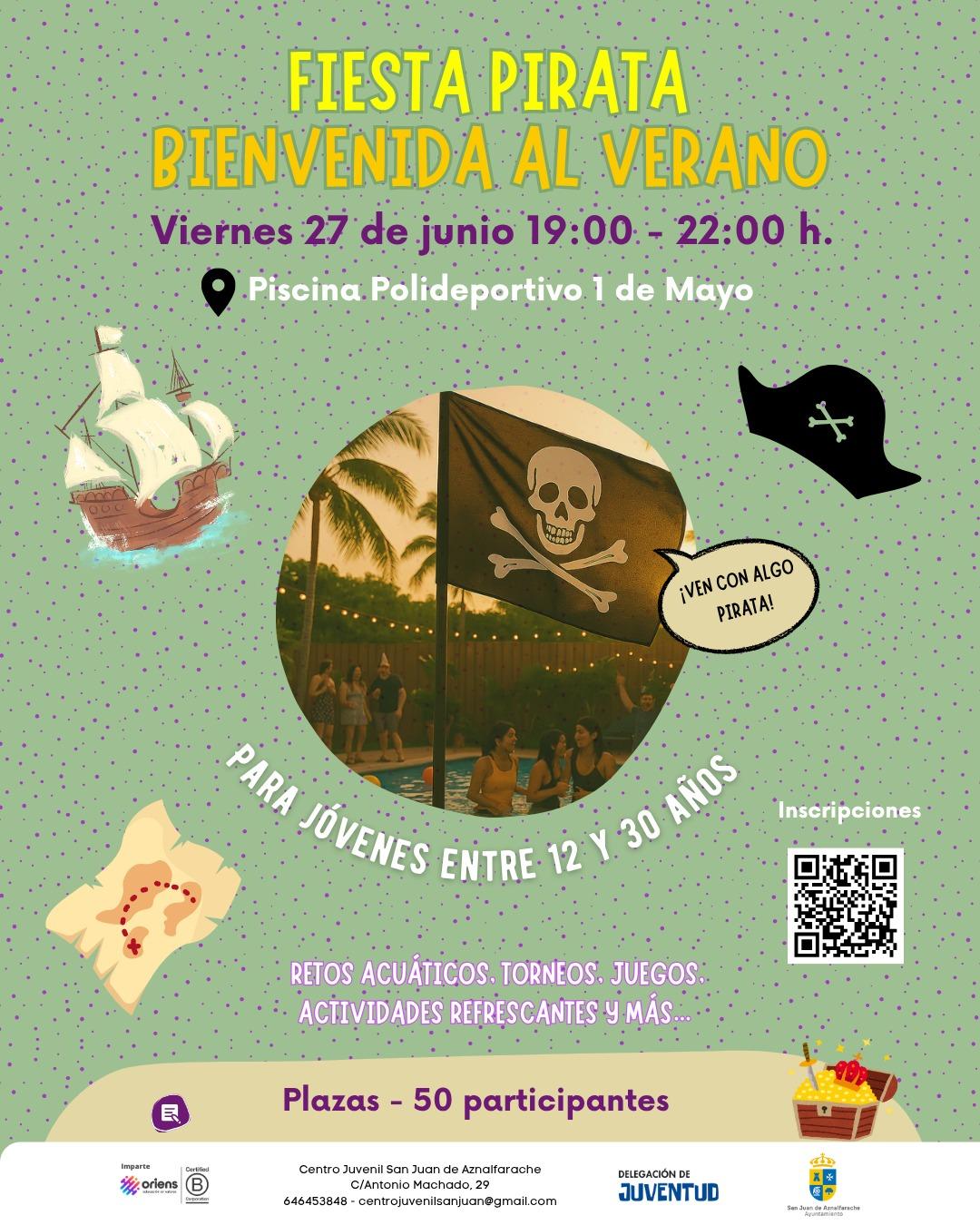 San Juan de Aznalfarache da la bienvenida al verano con una gran fiesta pirata 