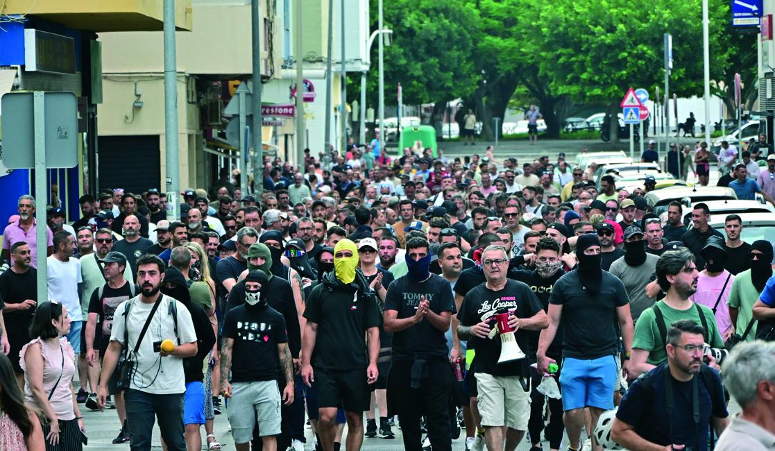 Presión institucional  de los trabajadores  del sector del metal en la provincia de Cádiz