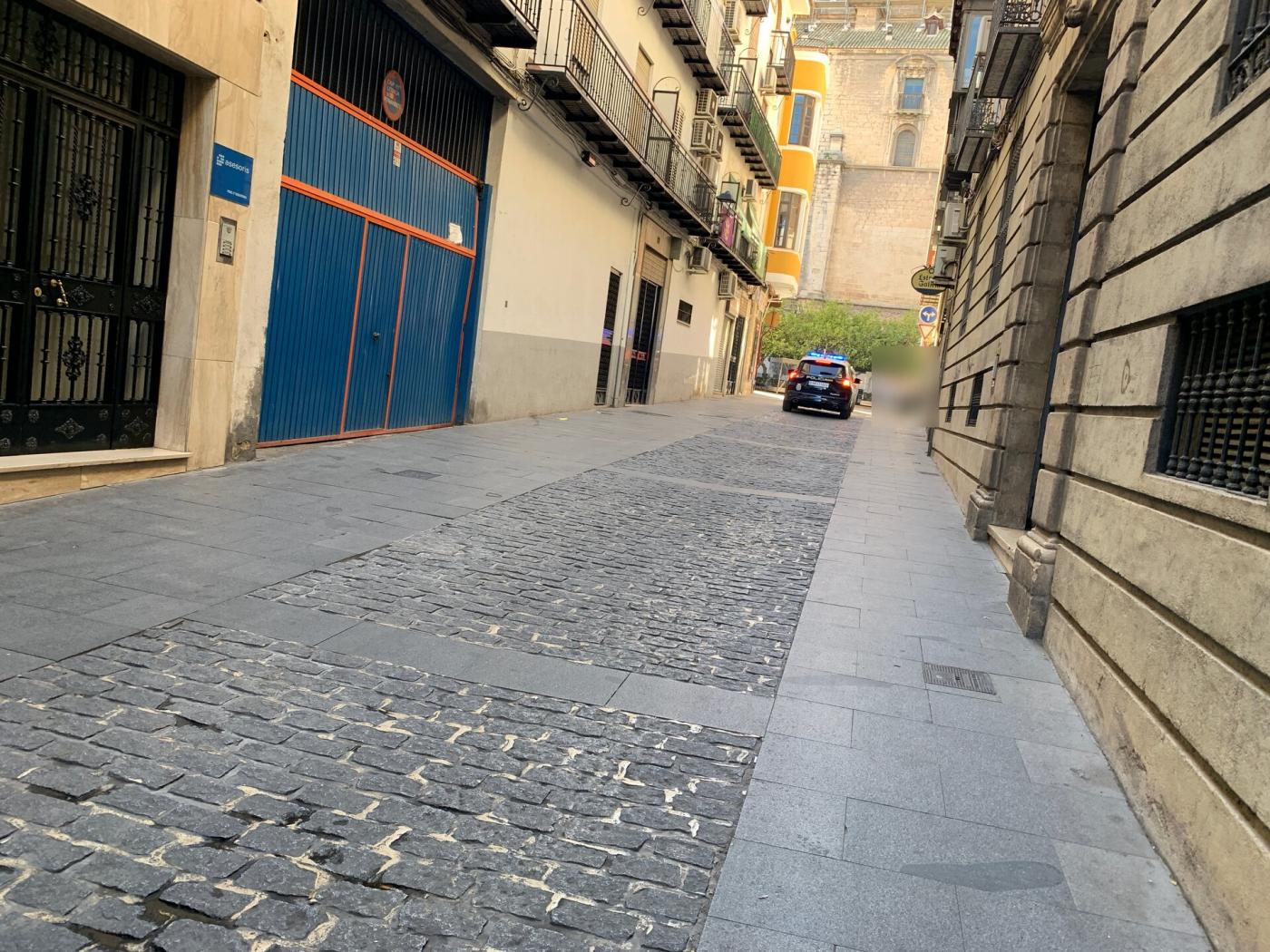 Un coche de la Policía Nacional, en Jaén.  - Fran Cano