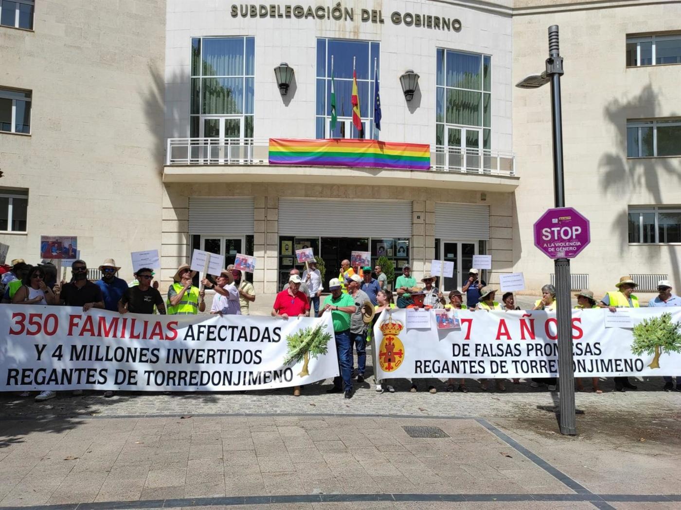 Protesta de los regantes de Torredonjimeno. - EP.