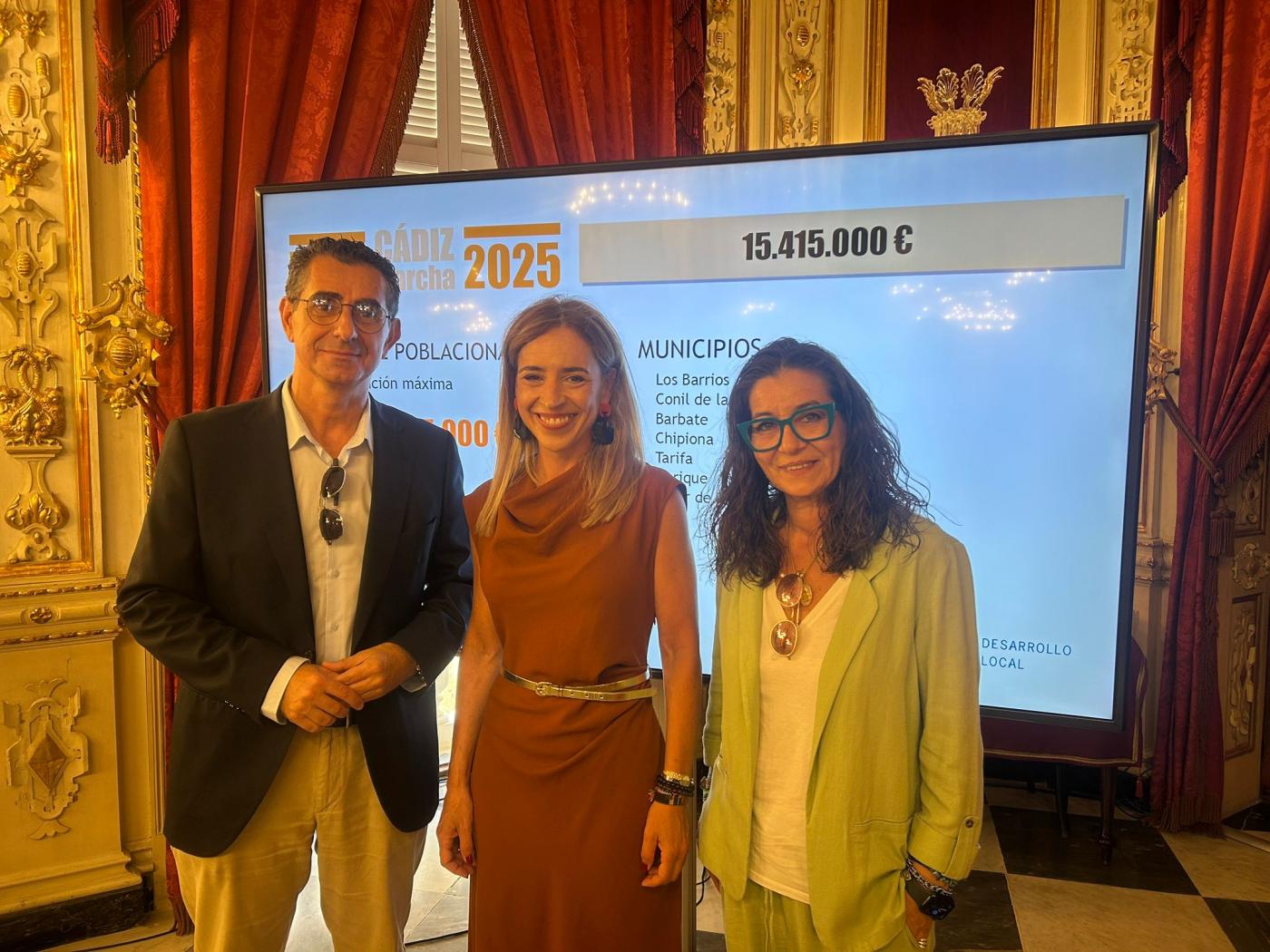 Barbate recibe 325.000 euros y Zahara 100.000 del Plan Cádiz Marcha 2025