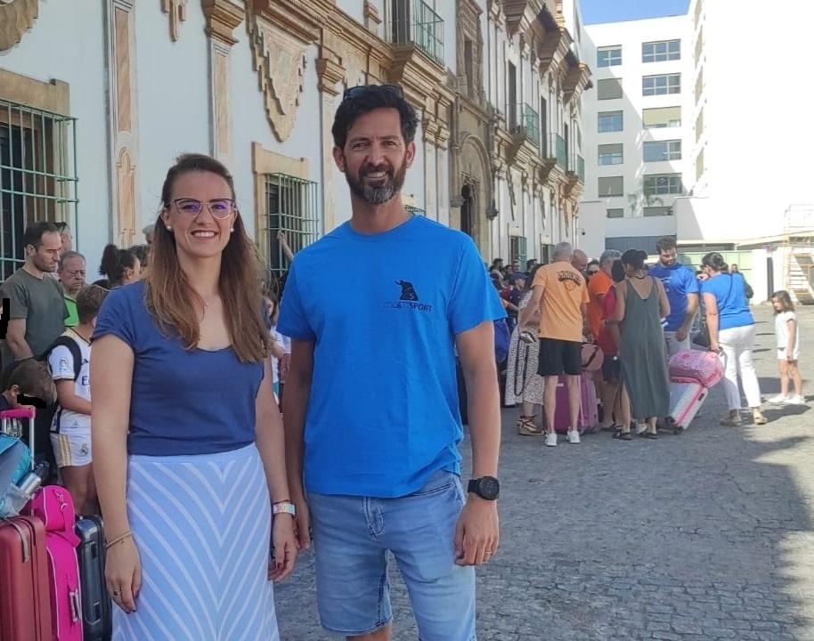 Sara Alguacil, en la salida del primer turno de los Campamentos. - AI