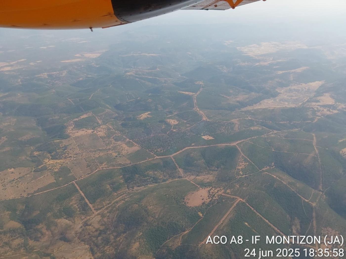 Extinguido el incendio en un paraje de Montizón