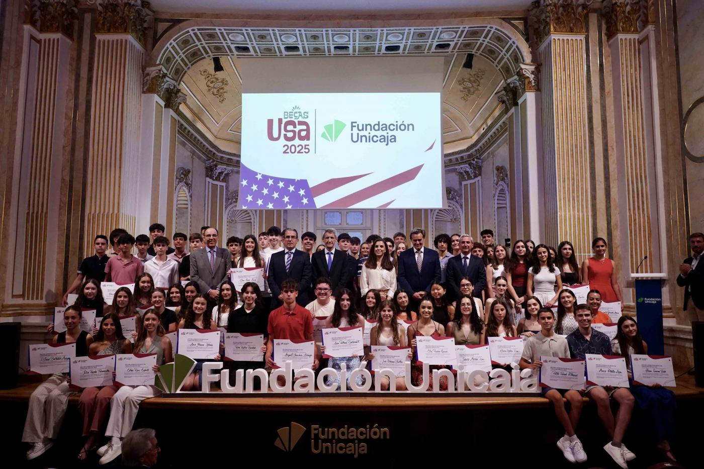 Entrega de las Becas USA.  - Fundación Unicaja