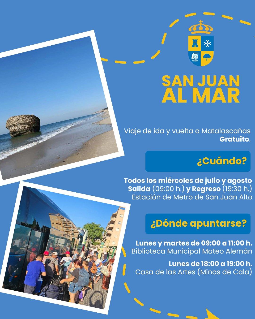 San Juan ofrece autobuses gratuitos a la playa los miércoles de verano