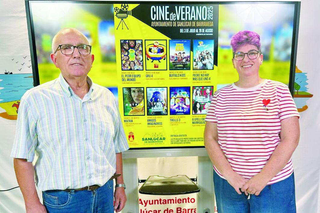 David Cáceres y Carmen Pozo en la presentación de las Proyecciones - AI