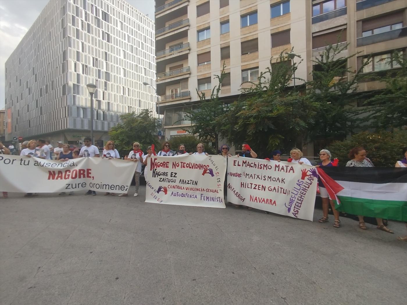 Concentración en Pamplona en memoria de Nagore Laffage 17 años después - 