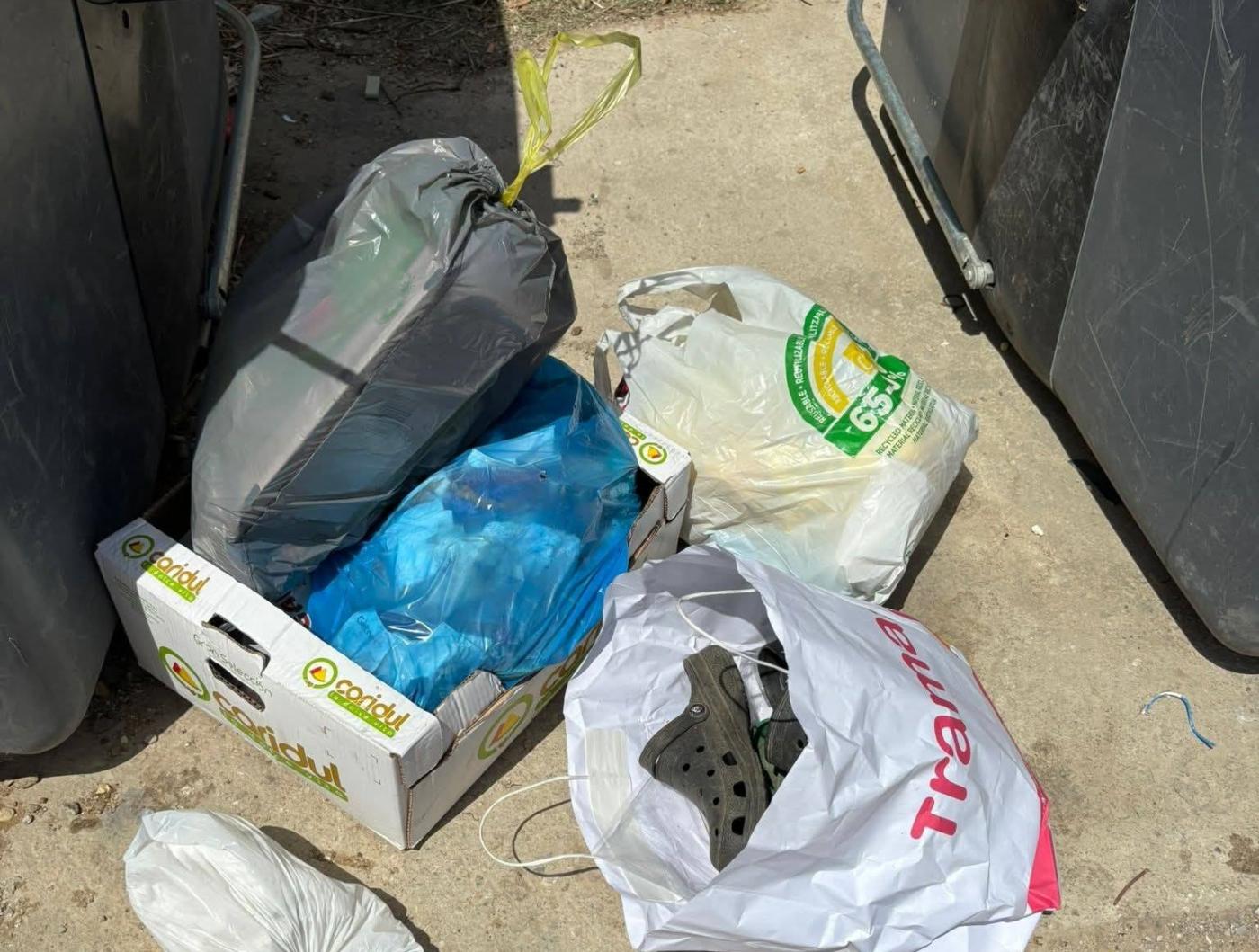 Imagen de basura, junto a los contenedores - VIVA
