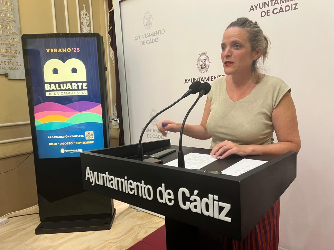 Maite González, durante su comparecencia para anunciar la programacion - D.M.
