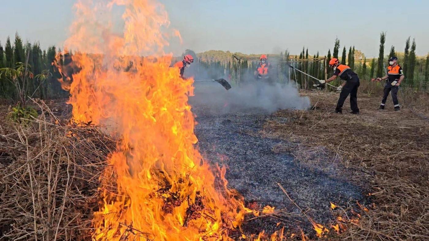 Protección Civil intervendrá contra el fuego en la zona rural de Jerez