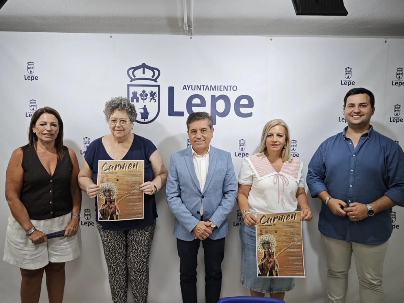 El Ayuntamiento acoge la presentación de las Fiestas del Carmen en Lepe y La Antilla