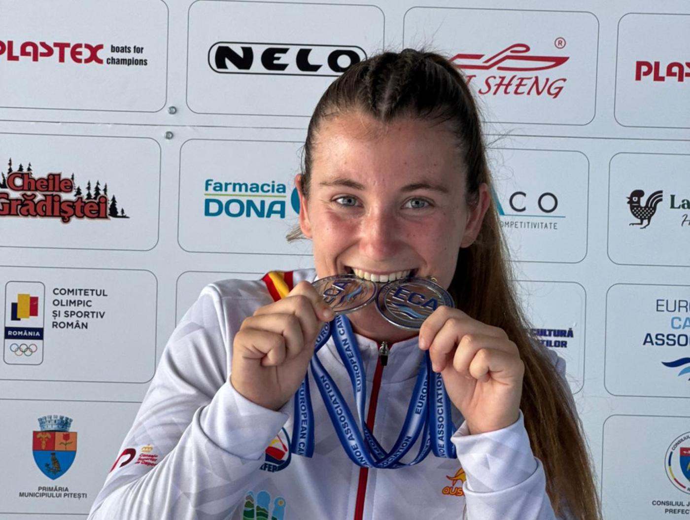 Doble plata en el Europeo de sprint olímpico para Elena Gómez-Millán