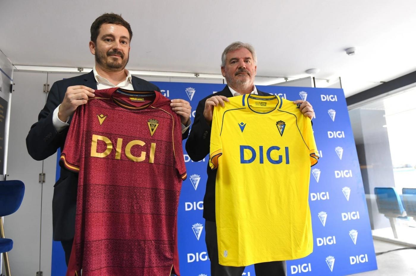 El Cádiz CF recupera a DIGI como patrocinador principal hasta 2027