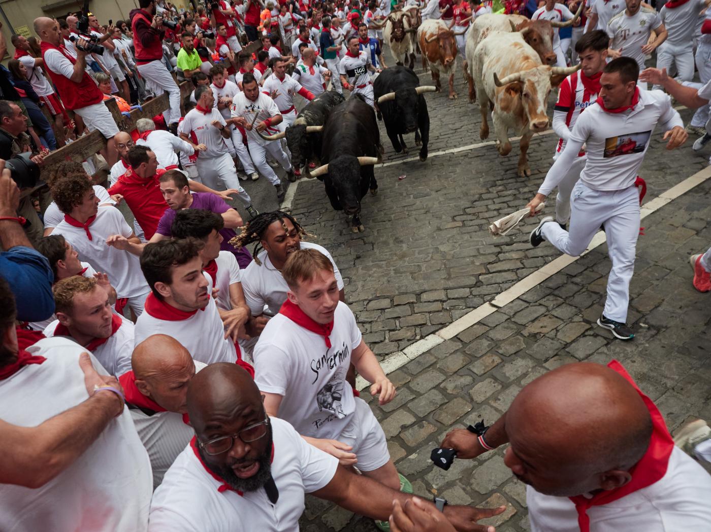 Tercer encierro de San Fermín. - EP