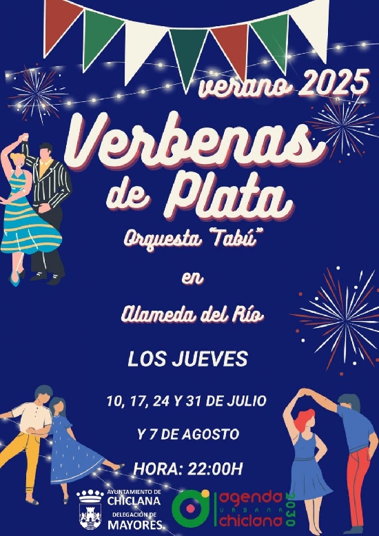 Las noches de los jueves, de música y baile en Chiclana con ‘Verbenas de Plata’ 