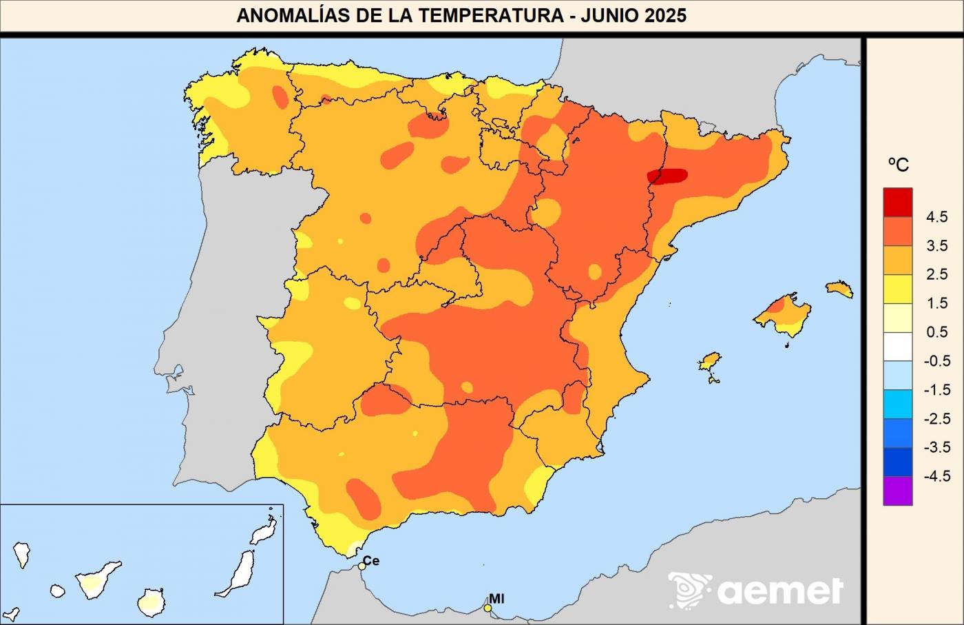 Junio, el mes más anómalamente cálido en España desde que hay registros 