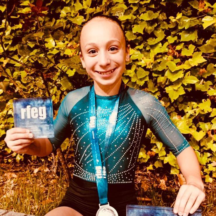Daniela Herrero, vecina de Bormujos, brilla en el Campeonato de España de gimnasia