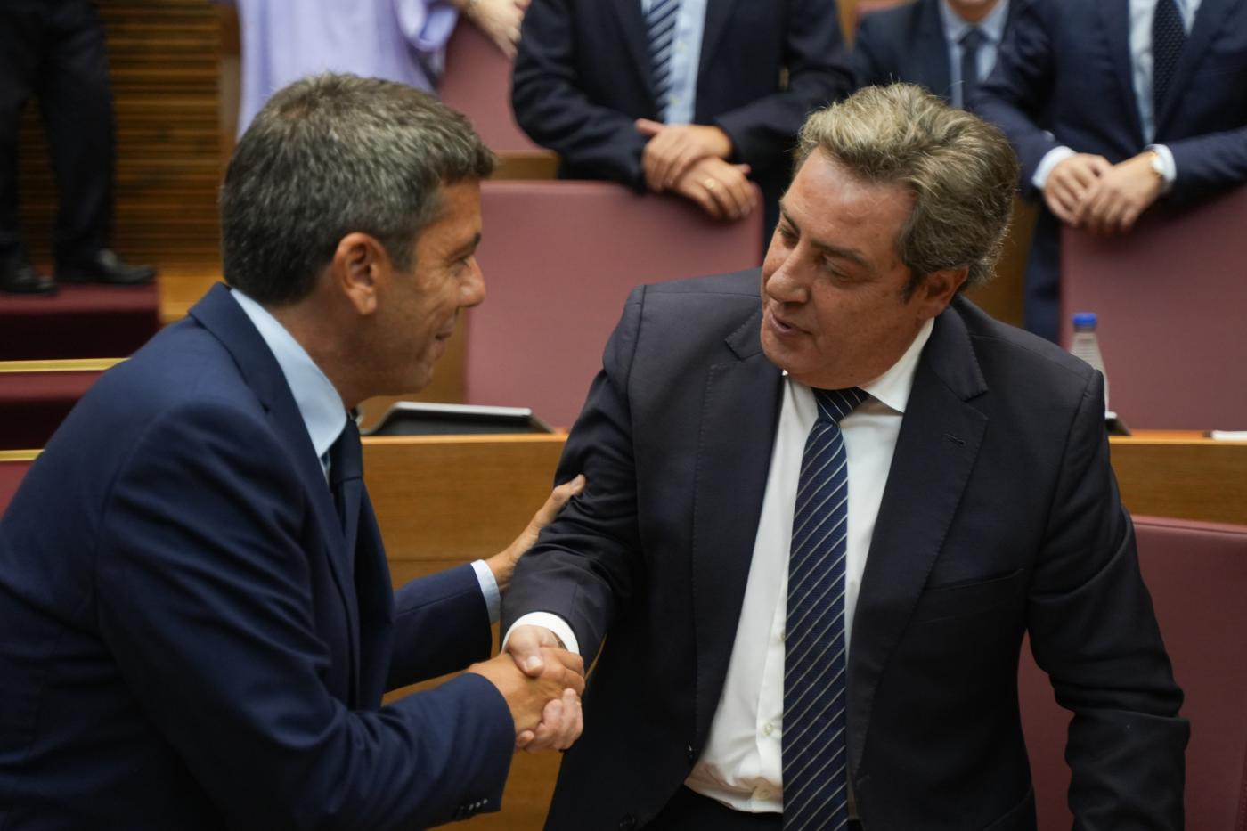 Carlos Mazón y José María Llanos. - Europa Press.