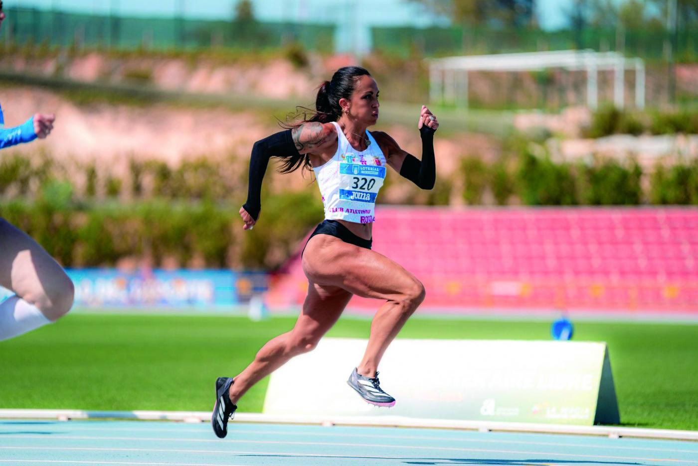 La atleta rondeña en el campeonato de Andalucía.  - Cedida