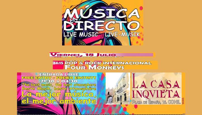18 julio: FOUR MONKEYS
