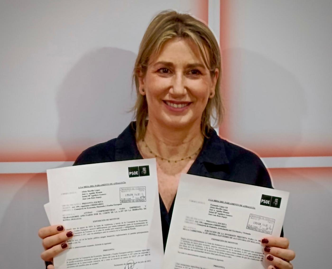 El PSOE de Ronda reclama que se ejecuten los 15 millones anunciados en 2023 para la A-397