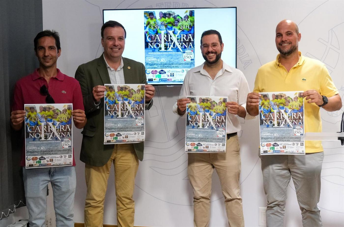 Beas celebra la IX Carrera Nocturna de 5,5 kilómetros con más de 200 corredores