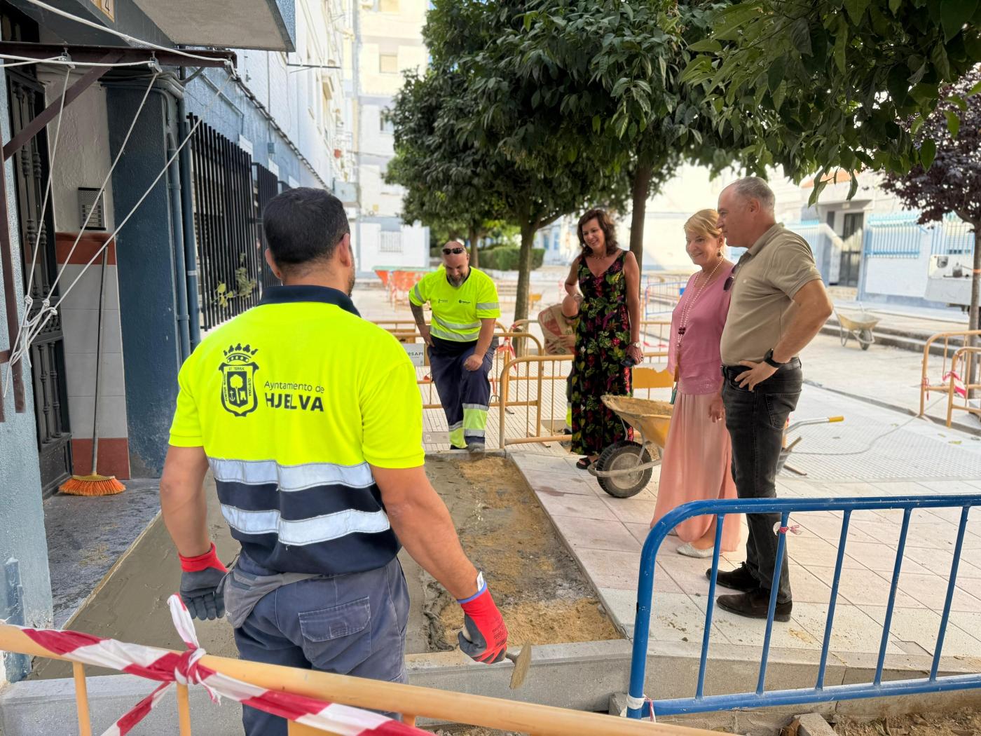 Trabajos en la calle Santos Chocano. - VH