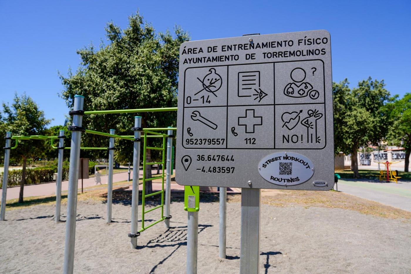 El Parque de la Batería cuenta con una nueva zona para la calistenia