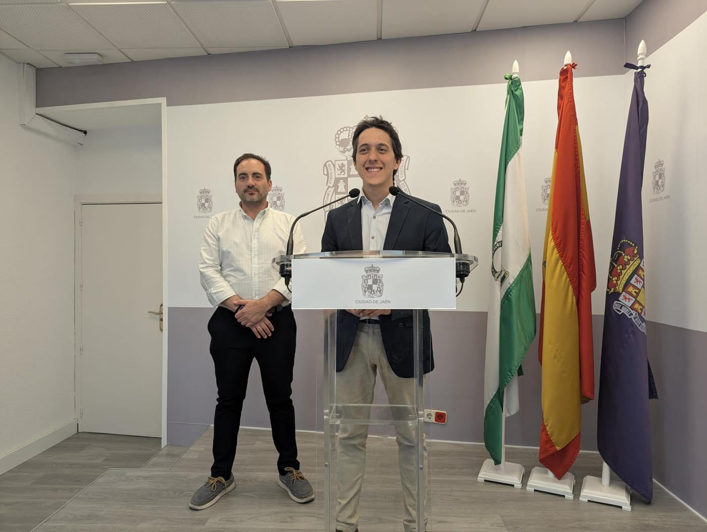 Rueda de prensa para presentar el programa Atenea. - Ayuntamiento de Jaén.