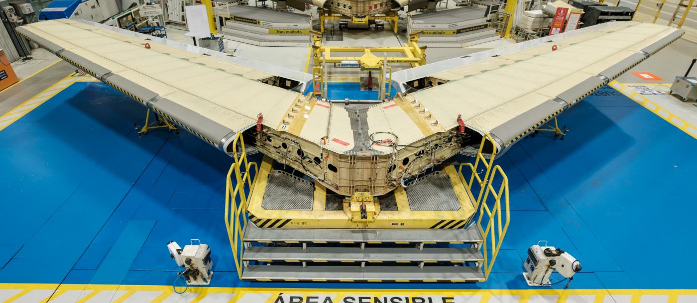 Cádiz, clave para el primer estabilizador horizontal del A350F de Airbus