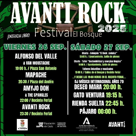 El Bosque vuelve a ser el escenario elegido para una nueva edición del Avanti Rock